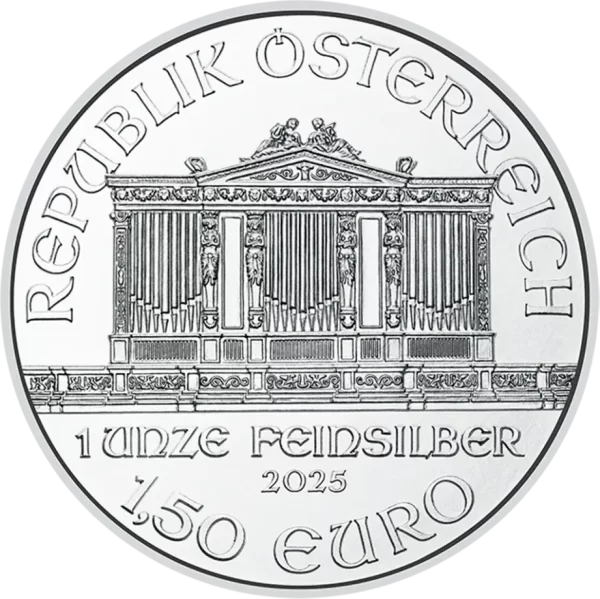 Autriche Pièce de 1,5 € Argent 999 1 oz Philharmonique 2025