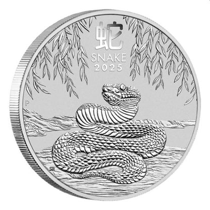 Année du Serpent 1 $ 1 oz Argent 999 Australie 2025