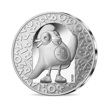 Pièce d'argent – Mascotte du bonnet phrygien – Jeux olympiques de Paris 2024