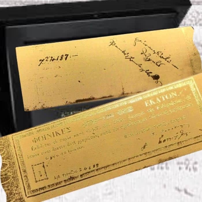 100 palmiers en feuille d'or 24 carats et écrin