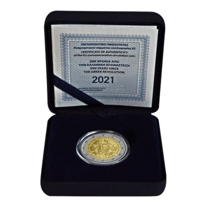 Pièce de collection de 2 € - 200 ans de liberté 1821-2021 Grèce 2021
