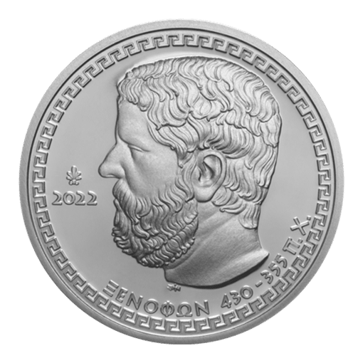 Pièce de collection XÉNOPHONES ÉPREUVE 10 € Argent 925 Grèce 2022