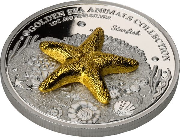 Collection SOUS LA MER en argent 999 (1 oz) et en or 24 carats