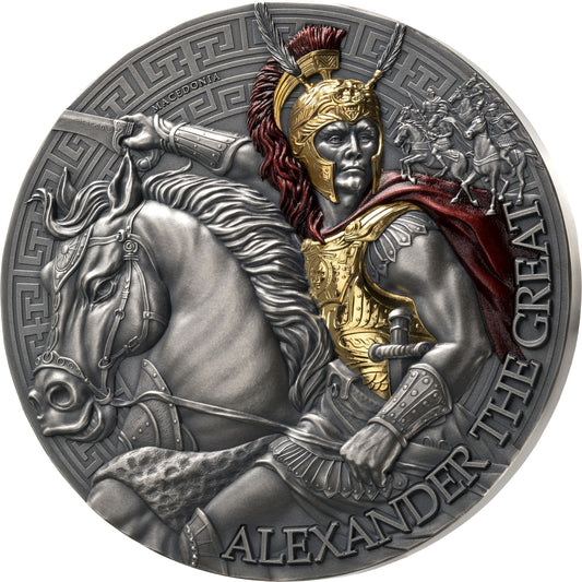 Alexandre le Grand, Grands Généraux, Argent 999, 5 oz – Cameroun 2024