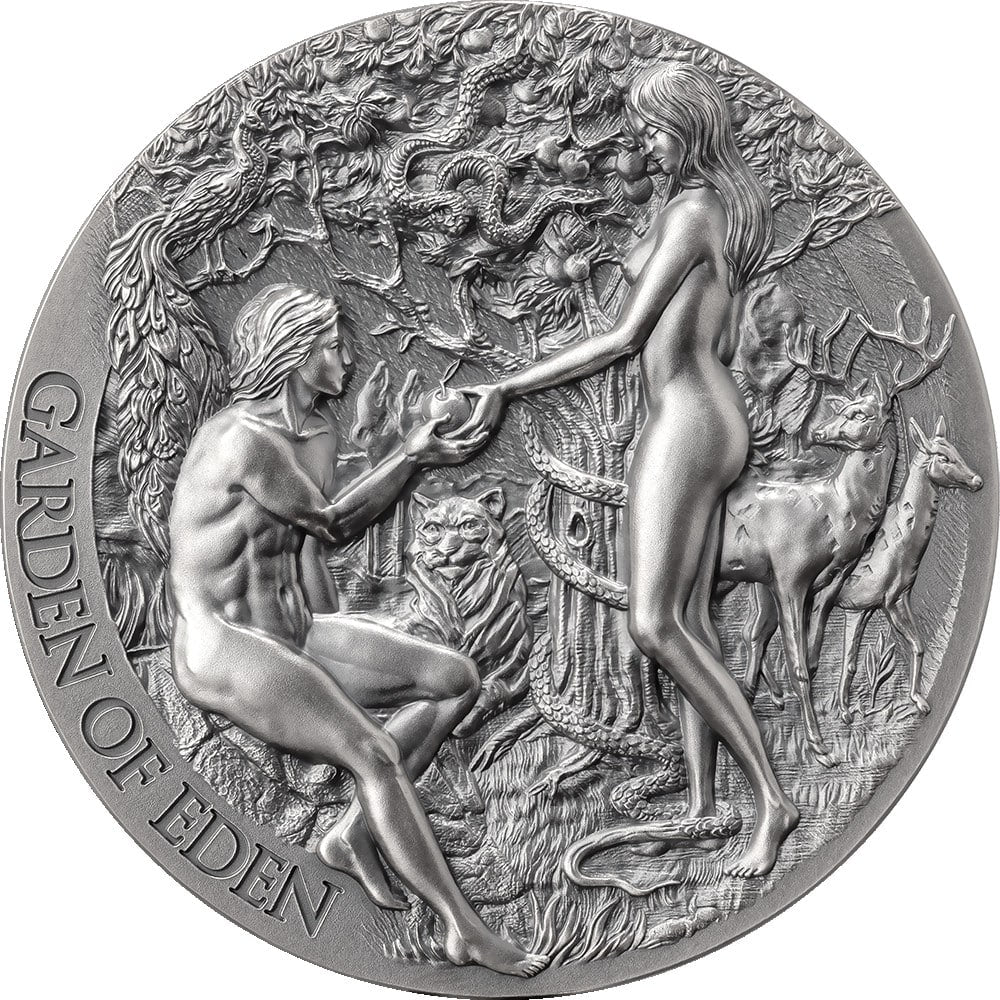 2000FR LE JARDIN D'ÉDEN 2OZ ARGENT 999 CAMEROUN 2023