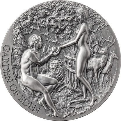 2000FR LE JARDIN D'ÉDEN 2OZ ARGENT 999 CAMEROUN 2023