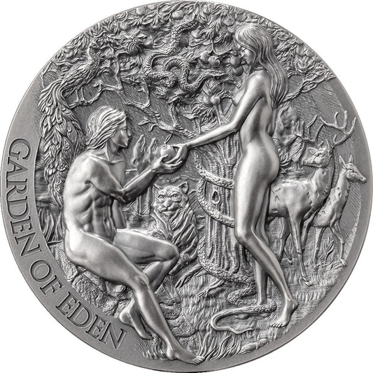 2000FR LE JARDIN D'ÉDEN 2OZ ARGENT 999 CAMEROUN 2023