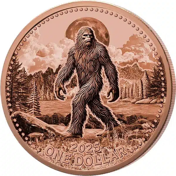 ÉNORME pièce de 1 $ Bigfoot Mesa Grande en cuivre 999 USA 2025