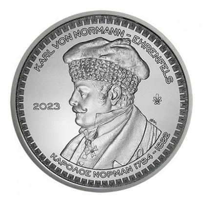 Pièce de collection en argent de 10 euros – Philhellènes Carl Norman