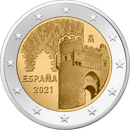 2€ Euro Espagne 2021 – Puerto Del Sol, Synagogue El Transito