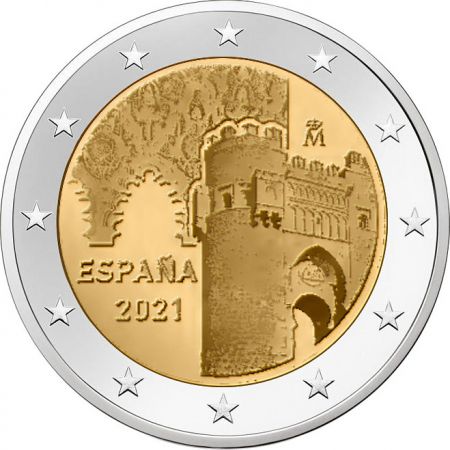 2€ Euro Espagne 2021 – Puerto Del Sol, Synagogue El Transito