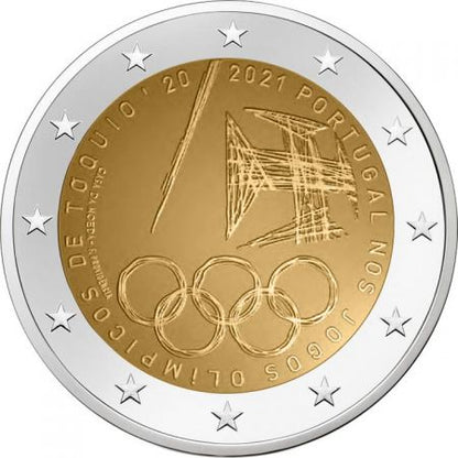2 Euro, Équipe olympique de Tokyo 2021, Portugal, 2021
