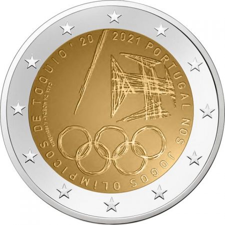 2 Euro, Équipe olympique de Tokyo 2021, Portugal, 2021