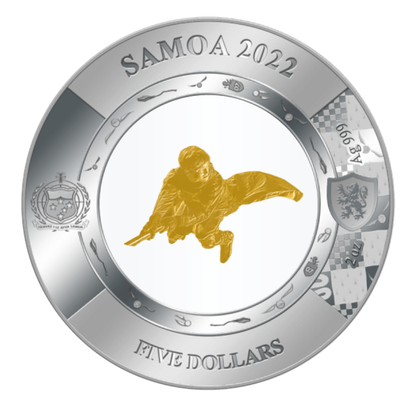 DÉTECTEUR DE PIÈCES EN ARGENT 999 (2 OZ, 62,2 g) 2024