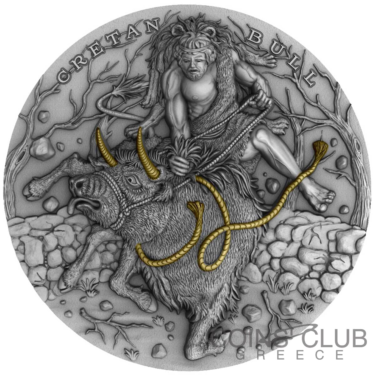 Pièce de 2 oz en argent 999/1000 commémorant les 12 travaux d'Hercule – Niue 2023