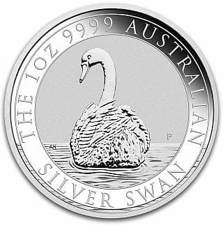 Pièce de 1 dollar australien à l'effigie d'un cygne, en argent 999/1000 (1 oz), millésime 2023