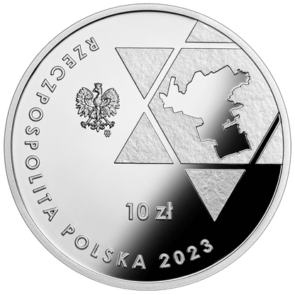 80e anniversaire du soulèvement du ghetto de Varsovie, argent 925, 2023, Pologne