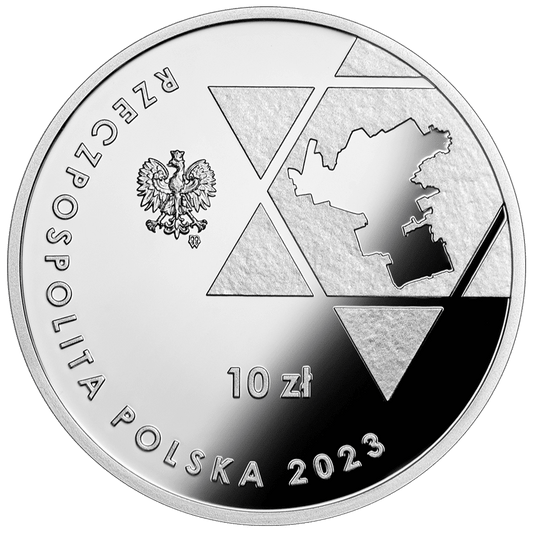 80e anniversaire du soulèvement du ghetto de Varsovie, argent 925, 2023, Pologne