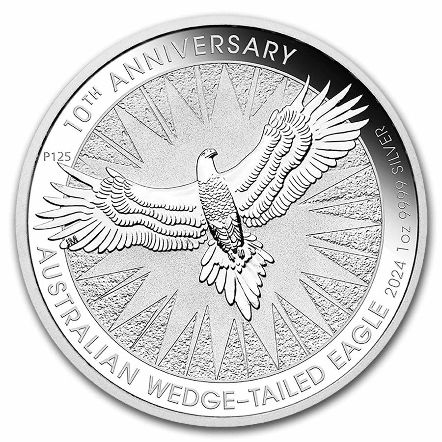 Pièce de 1 dollar Aigle australien, 1 oz en argent 999, 2024