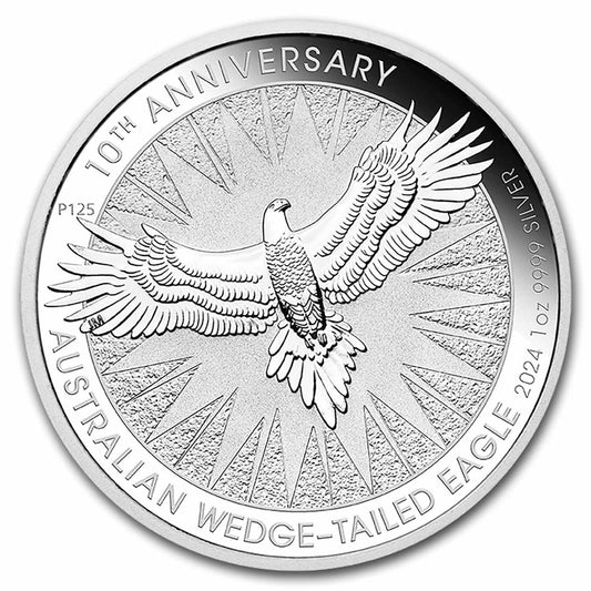 Pièce de 1 dollar Aigle australien, 1 oz en argent 999, 2024