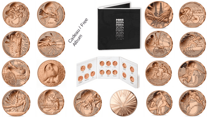 Collection de pièces de monnaie - Sport - Argent 999 - Jeux Olympiques de Paris 2024 - Épreuve 2024
