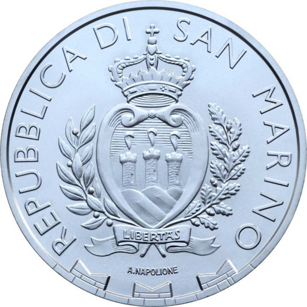 Pièce de 5 euros en argent 999/1000, millésime 2024, Aigle BU, première édition, Saint-Marin