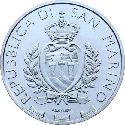 Pièce de 5 euros en argent 999/1000, millésime 2024, Aigle BU, première édition, Saint-Marin