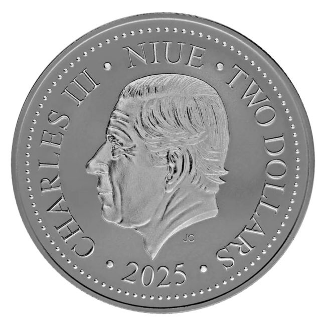 Pièce de monnaie « Emerging Palm » 1 oz Argent 999 2 $ Niue Belle Épreuve (type 2025)