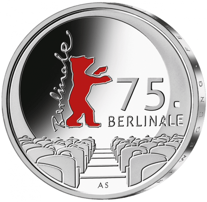 Pièce de collection 20€ 75 Berlinale Argent avec couleur 925 Allemagne 2025