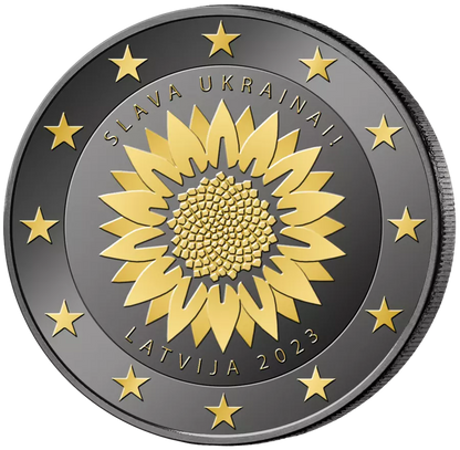 Pièce de 2 € en ruthénium 24 carats, Allemagne, 175e anniversaire de la Constitution de Saint-Paul, 2024