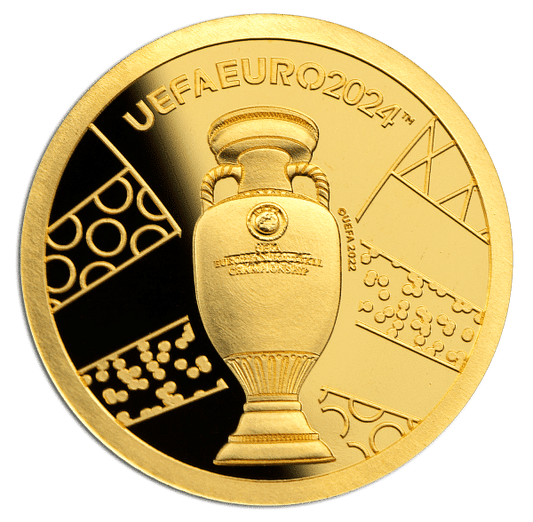 UEFA EURO 2024TM Mini Gold 0,5 g Or 24 carats Îles Salomon 2024
