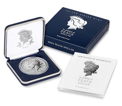 Pièce de 1 dollar en argent – Peace Dollar USA 2024