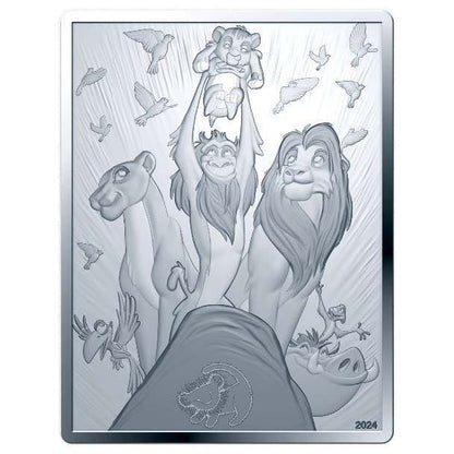 France 10 euros Roi Lion Pièce rectangulaire en argent 2024