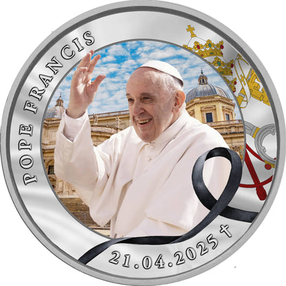 2 euros, couleur Pape François Lituanie 2025