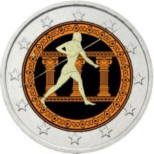 2€ Euro Grèce 2010 – 2500e anniversaire de la bataille de Marathon, couleur