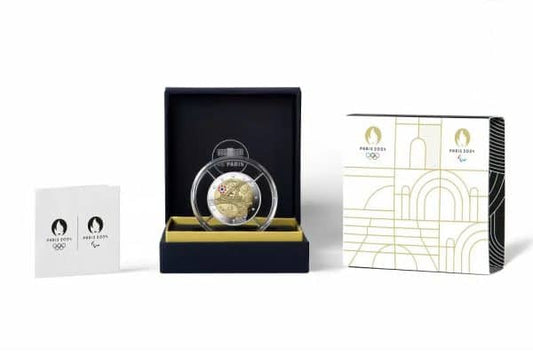 2€ Jeux Olympiques Paris 2024 France 2024 Tour Eiffel Preuve Couleur