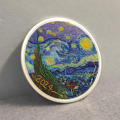Pièce de 20 $ La Nuit étoilée Vincent Van Gogh 3 oz Argent Palau 2024
