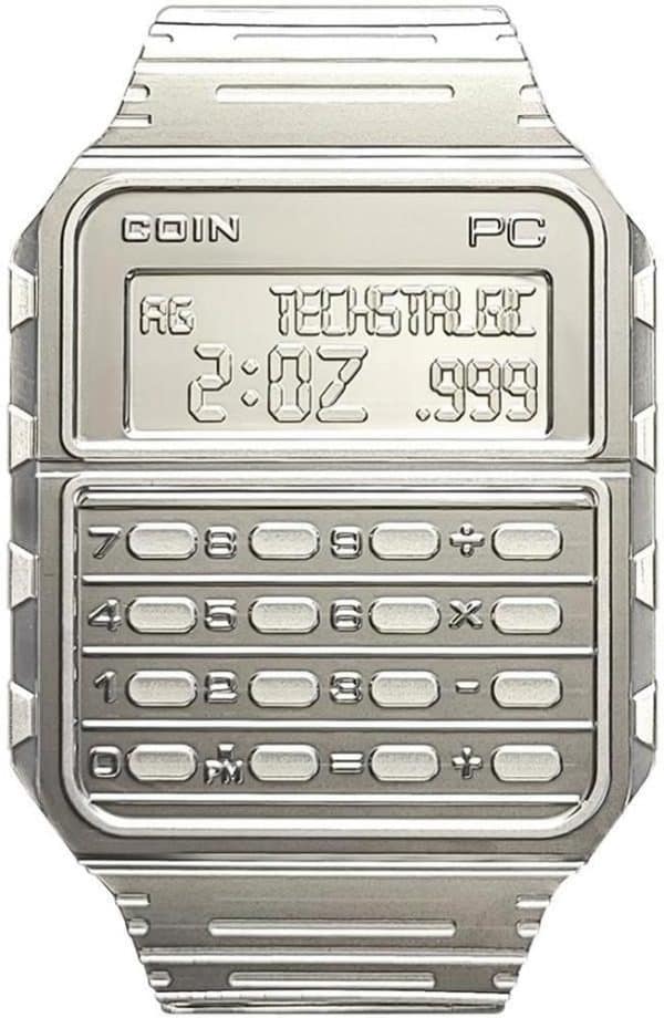 OFFRE DATABANK Montre TechStalgic Pièce d'argent de 2 oz 2$ Niue 2024