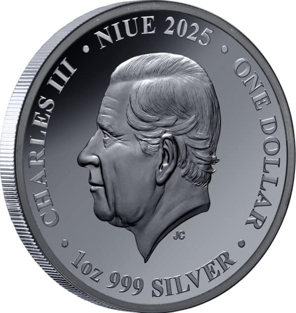 Pièce de 1 $ en argent noir de 1 oz, commémorative Titanic 2025, Niue 2025