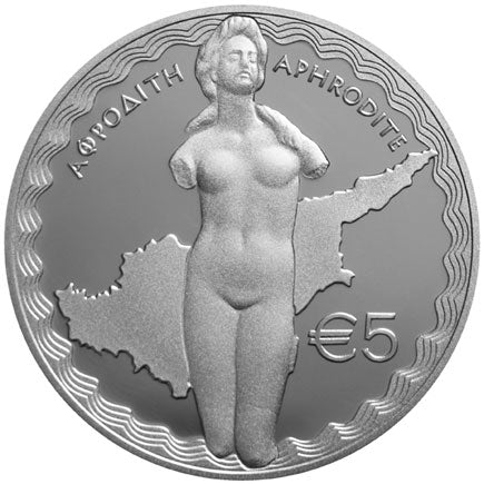 Pièce d'argent de 5 € « Aphrodite » – Chypre 2015