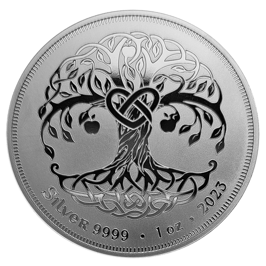 Pièce de 1 oz d'argent pur 999, Arbre de Vie, Irlande 2024