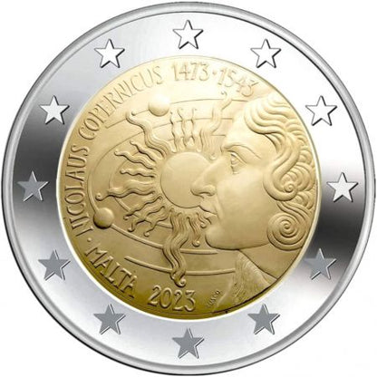 Pièce de 2 € Grèce 2023 – 100e anniversaire de la naissance de Maria Callas, Carte commémorative, BU