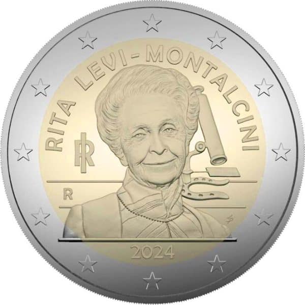 2 Euro Italie Prix Nobel de Rita Levi Montalcini 2024