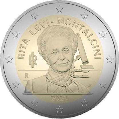 2 Euro Italie Prix Nobel de Rita Levi Montalcini 2024