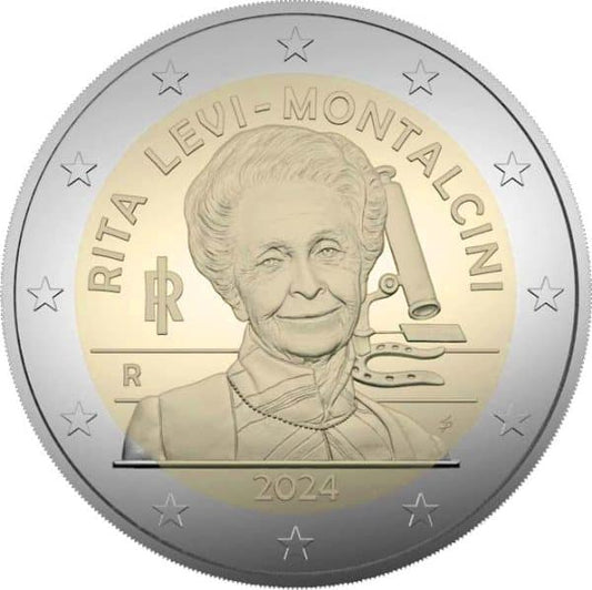 2 Euro Italie Prix Nobel de Rita Levi Montalcini 2024