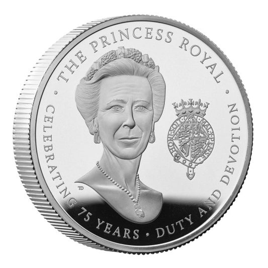 Pièce de 5 £ en argent pur, qualité Belle Épreuve, Piedfort, 2 plis, Royaume-Uni, 2025