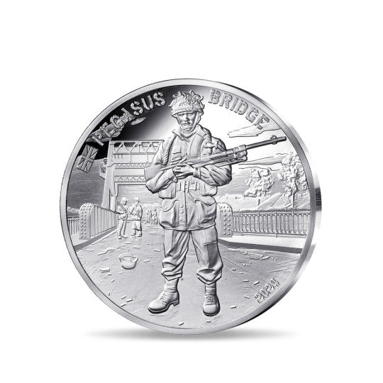Collection Débarquement : 4 histoires en pièces de monnaie – Pièce de 10 euros en argent 999/1000, qualité Belle Épreuve, France, 2024