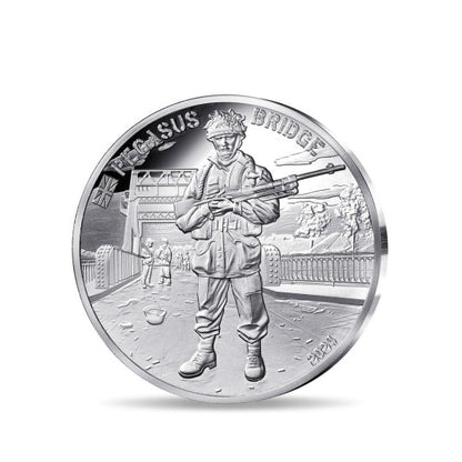 Collection Débarquement : 4 histoires en pièces de monnaie – Pièce de 10 euros en argent 999/1000, qualité Belle Épreuve, France, 2024