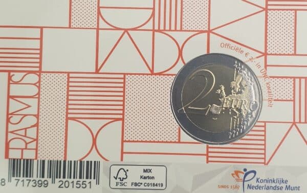 Carte de 2 euros 2022, Pays-Bas – 35 ans du programme Erasmus