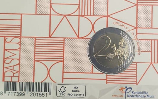 Carte de 2 euros 2022, Pays-Bas – 35 ans du programme Erasmus